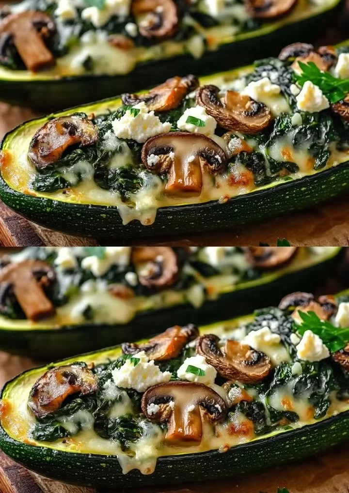 Heerlijke courgette-bootjes als een gezond en smakelijk hapje