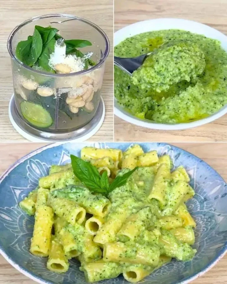Heerlijke courgette pesto met kruiden en noten in een kom