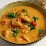 Een bord diabolische scampi, snel en pittig bereid met verse ingrediënten.
