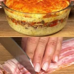 Krokante en goudbruine gebakken aardappelen geserveerd met kruiden.