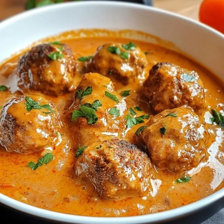 Heerlijke gehaktballen met romige peperjus, snel en smakelijk recept.