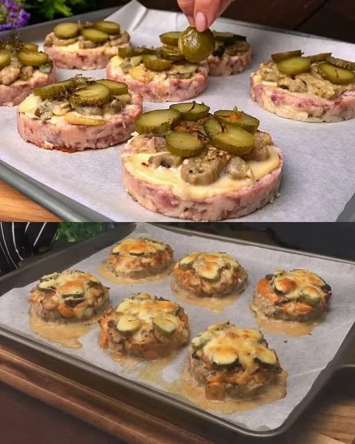 Heerlijke gehaktballen uit de oven met champignon en uiensaus