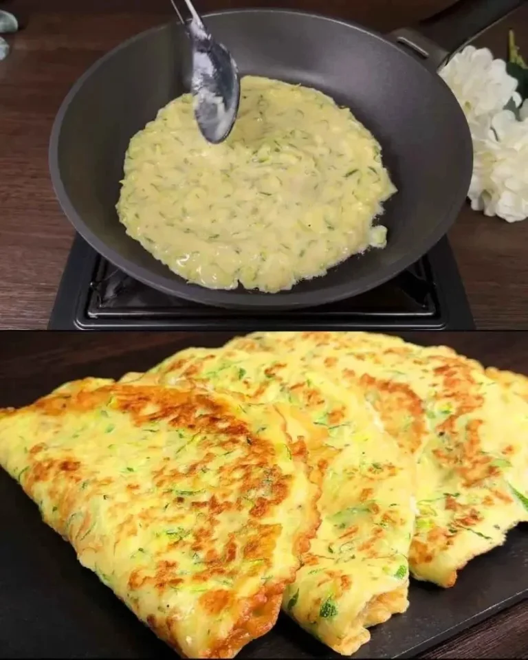 Gezonde courgette kaas pannenkoeken op een plaat