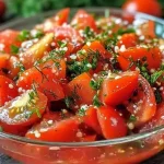 Gemarineerde tomaten uit Spanje, snel en eenvoudig te bereiden voor ieder gerecht.