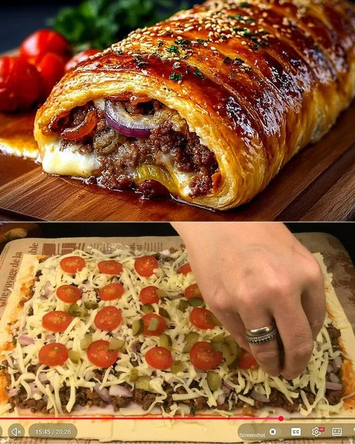 Een heerlijke hamburgerrol voor het hele gezin, makkelijk en snel te bereiden.