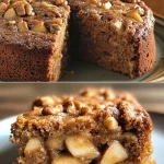Gezonde appel walnoot cake met noten en fruit, ideale traktatie voor elke gelegenheid
