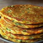 Gezonde hartige pannenkoeken recept voor lunch