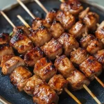 Kip Satay gemarineerd in sojasaus, een smakelijk gerecht vol smaak