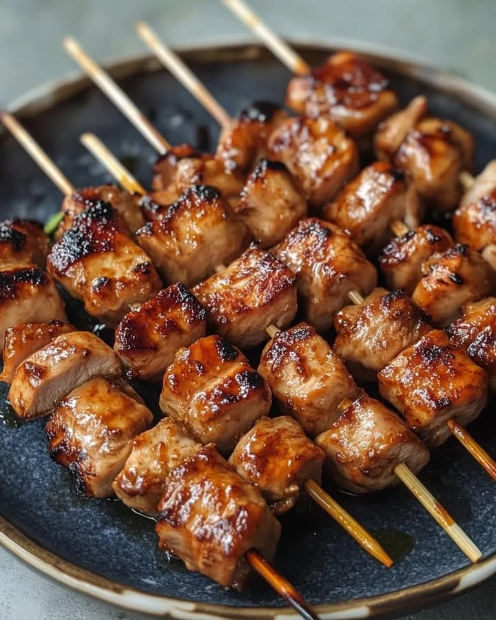 Kip Satay gemarineerd in sojasaus, een smakelijk gerecht vol smaak