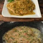 Kipfilet met Parmezaan en romige tijmsaus, een heerlijke maaltijd.