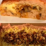 Kipgehaktbroodjes met champignons en spek, smakelijk en gemakkelijk recept