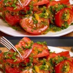Magische salade met kleurrijke groenten en kruiden voor een unieke maaltijd