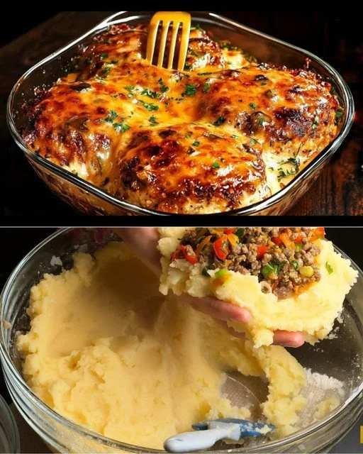 Kruidige aardappelen met gehakt in een snelle en makkelijke bereiding