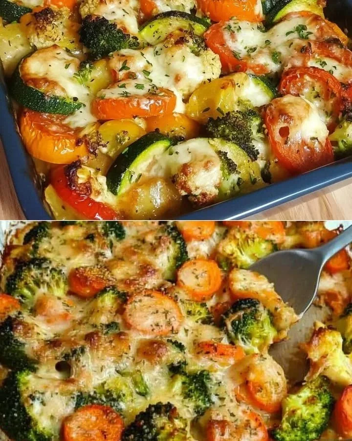 Mediterrane groentegerecht met romige kaasdroom recept