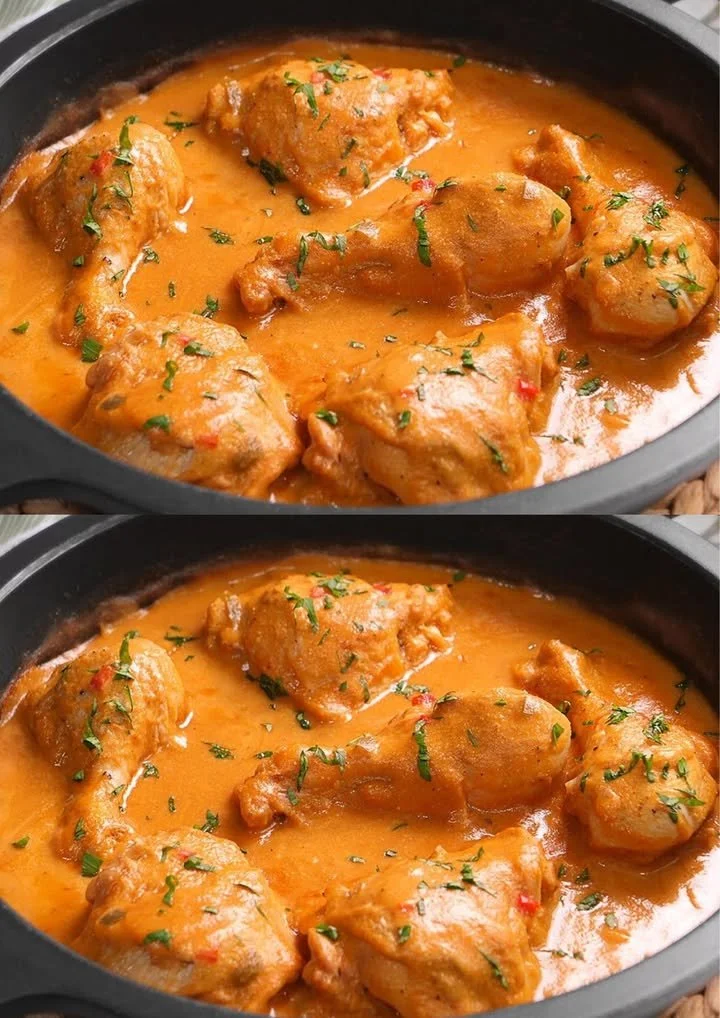 Oma's gestoofde kip, snel en eenvoudig recept voor een heerlijke maaltijd.