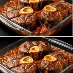 Heerlijk bereid Osso Buco met kalfsschenkel en gremolata, geserveerd op een bord.