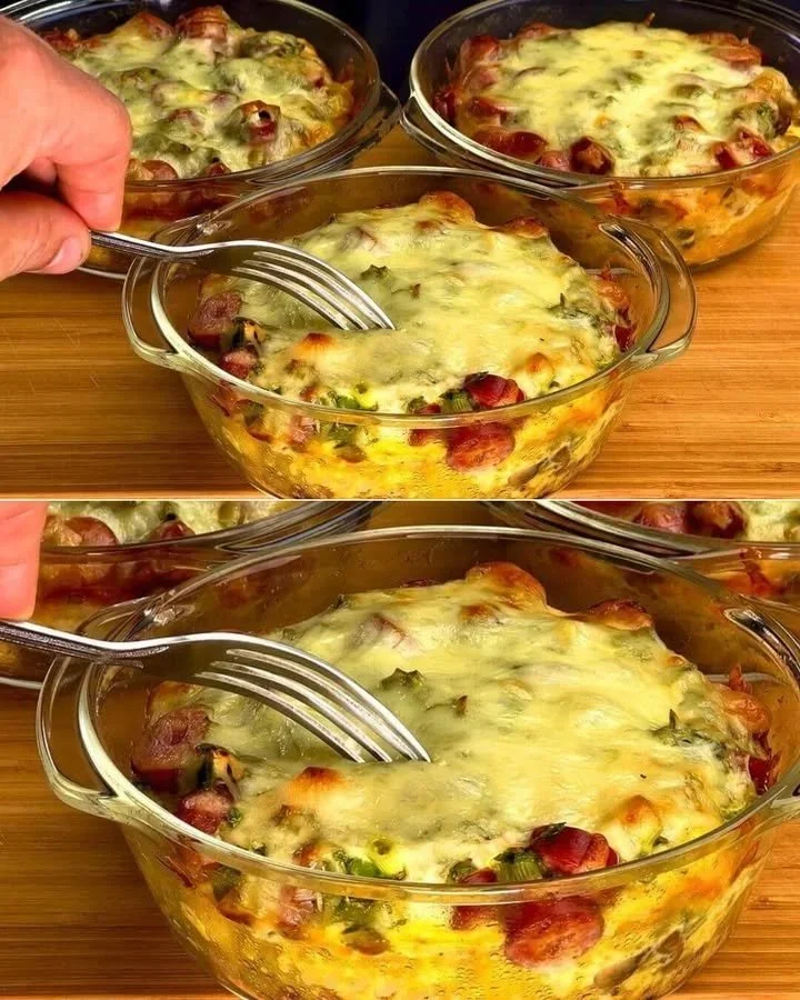 Pasta met worst en mozzarella, een smakelijke maaltijd.