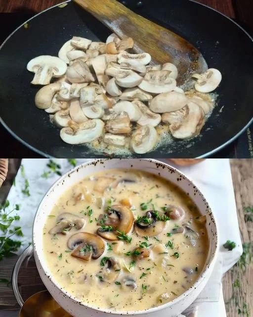 Romige champignonsoep, snel en lekker recept met champignons