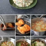 Snelle Japanse aardappelsalade met teriyaki kip, kleurrijk en smakelijk.
