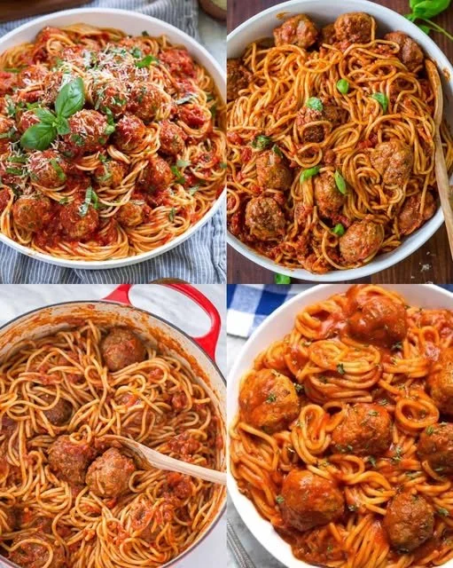Snelle spaghetti met gehaktballen - eenvoudig recept binnen 30 minuten