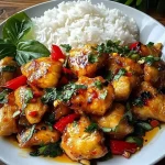 Snelle Thaise kip met zoete en pittige smaken, klaar in 20 minuten.