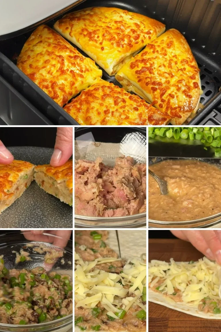 Tuna patties met verse ingrediënten op een bord geserveerd.