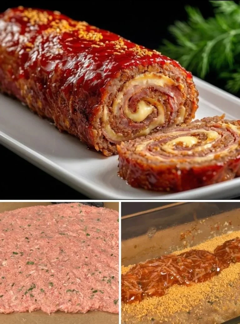 Heerlijk vleesbrood recept met diverse kruiden en ingrediënten.