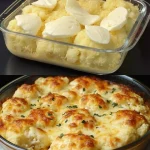 Bloemkool gratin met romige kaas en kruiden uit de oven