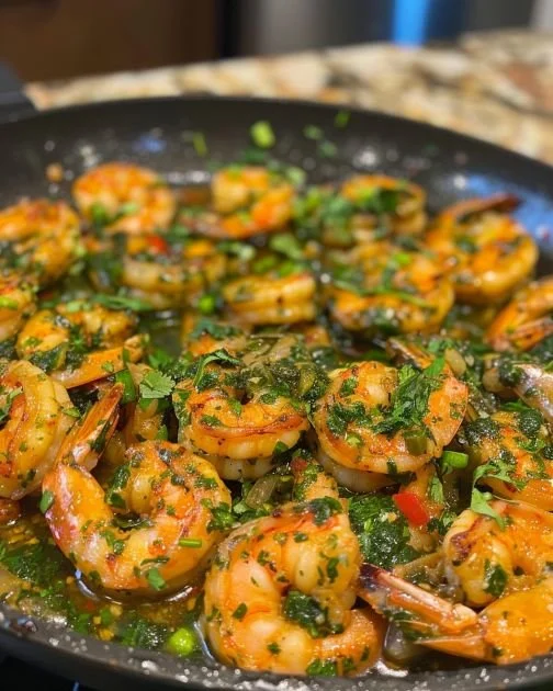 Garnalen met chimichurri, een eenvoudig en smakelijk recept