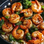 Honing-knoflookgarnalen bereid volgens een snel en gemakkelijk recept