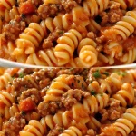 Romige tomatensaus met gehakt bereid met verse ingrediënten
