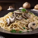 Heerlijke spaghetti met romige champignonsaus