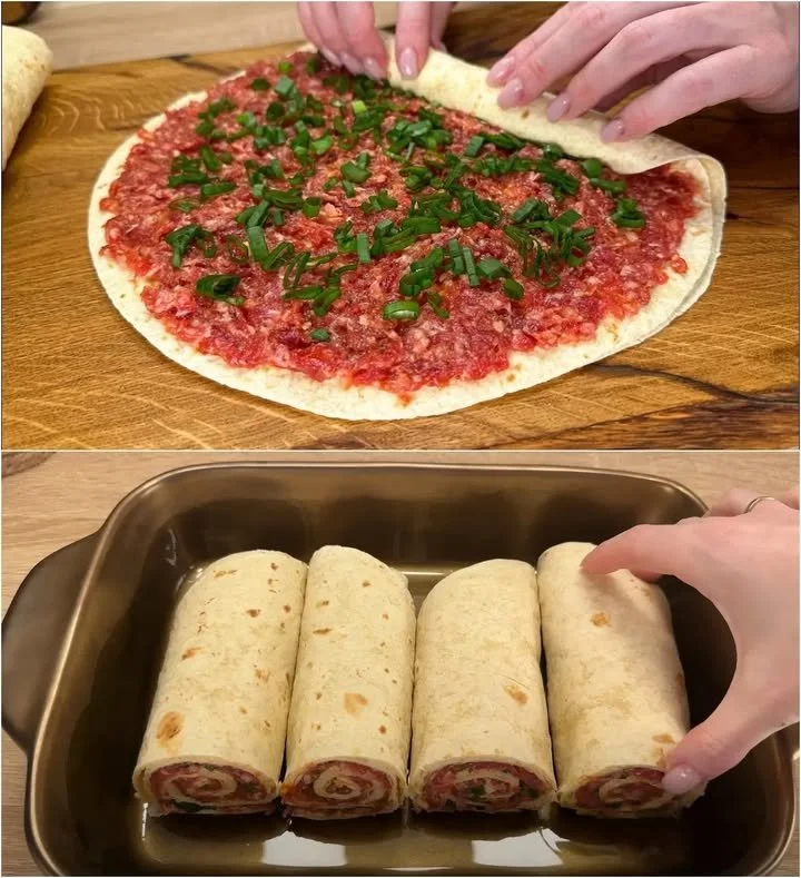 Verse tortilla's met ingrediënten voor een smakelijk gerecht.