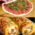 Tortilla's met gehakt en kaas, een smakelijk recept in de keuken.