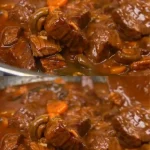 Heerlijk gerecht van vlees met champignons op een bord