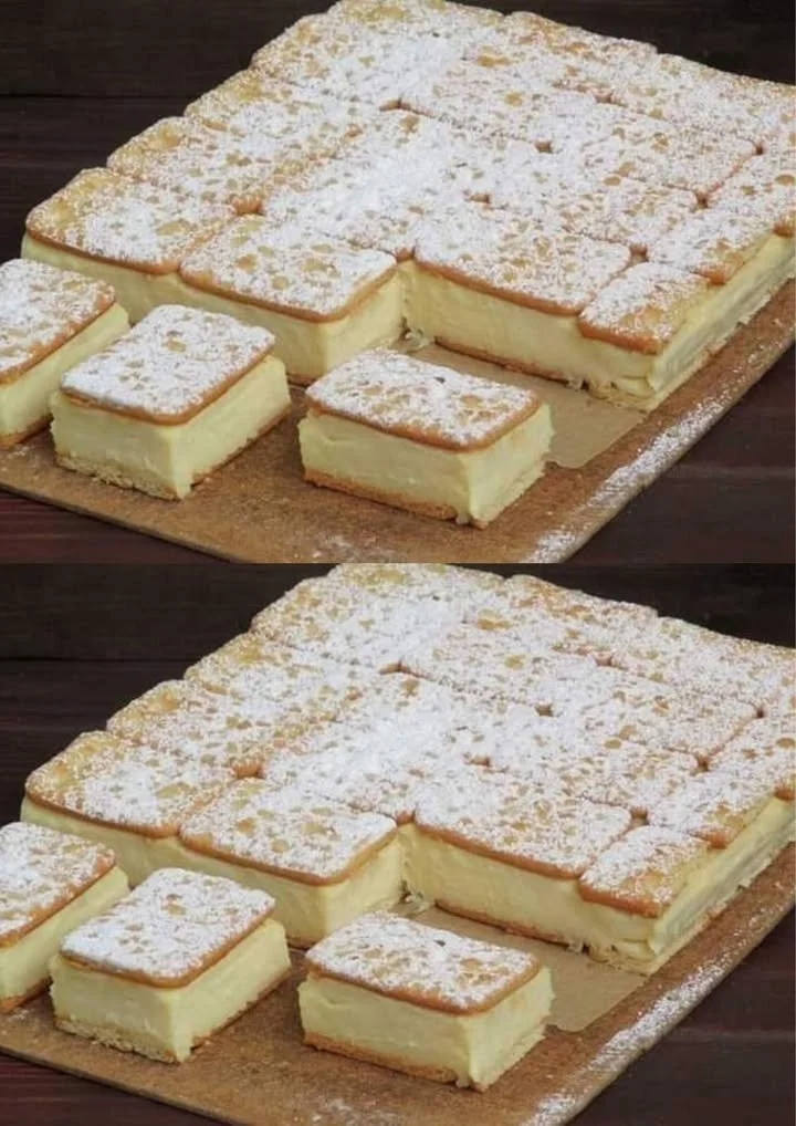 Zandkoeksandwiches met vanillepudding, een heerlijk eenvoudig recept.