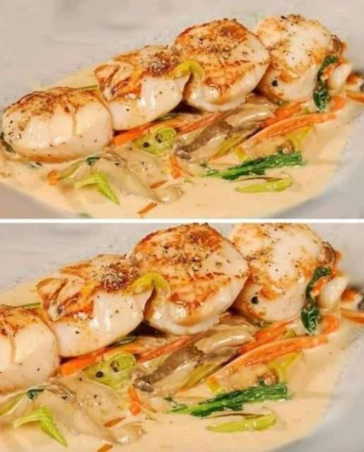 Coquilles met prei fondue recept