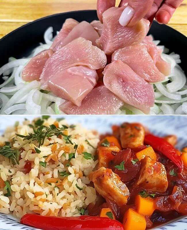 Kipfilet met rijst en groenten, een gezond en snel recept