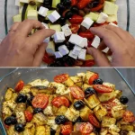 Aubergines op Griekse wijze met kruiden en olijfolie