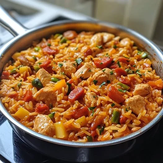 Eenpansgerecht met Kip en Chorizo, makkelijk en snel te maken