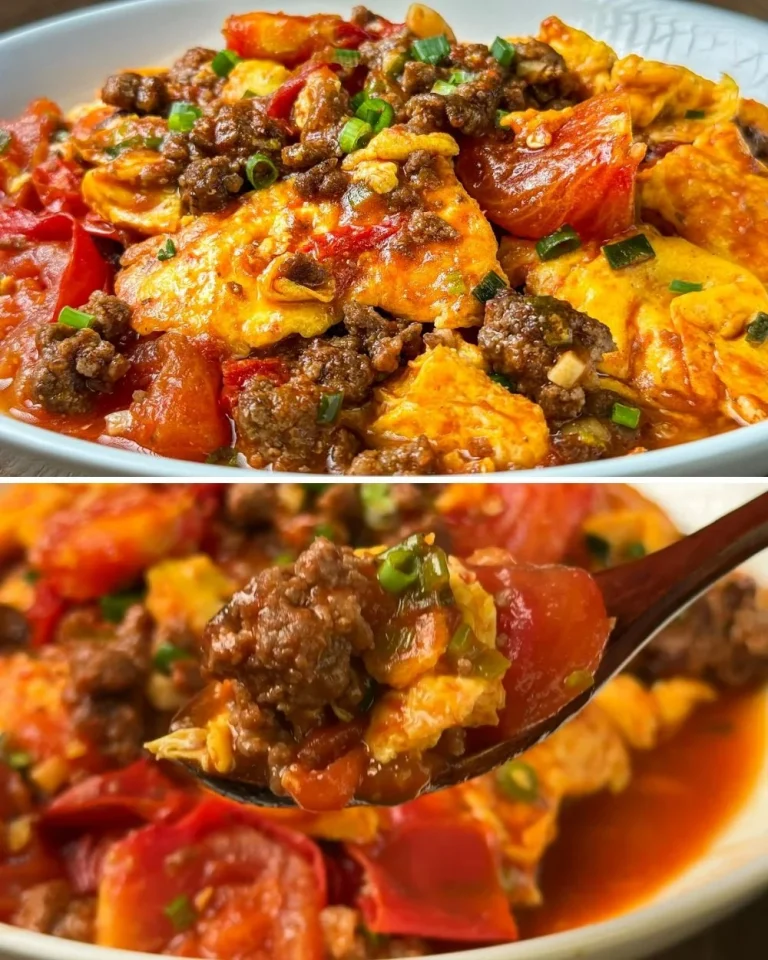 Eenvoudig recept voor gehakt met tomaat en eieren