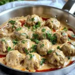 Gehaktballen met romige champignonsaus geserveerd met aardappelpuree