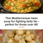Healthy Mediterranean bean soup for belly fat reduction