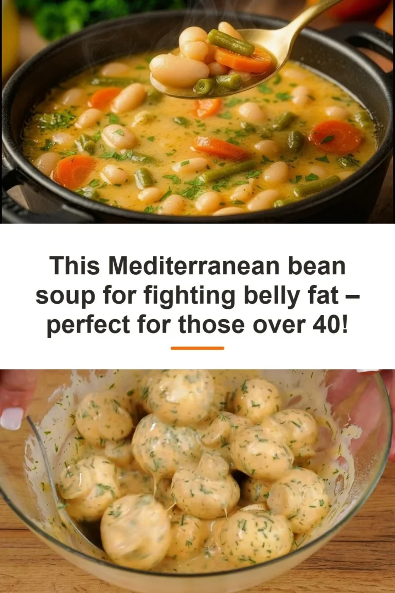 Healthy Mediterranean bean soup for belly fat reduction