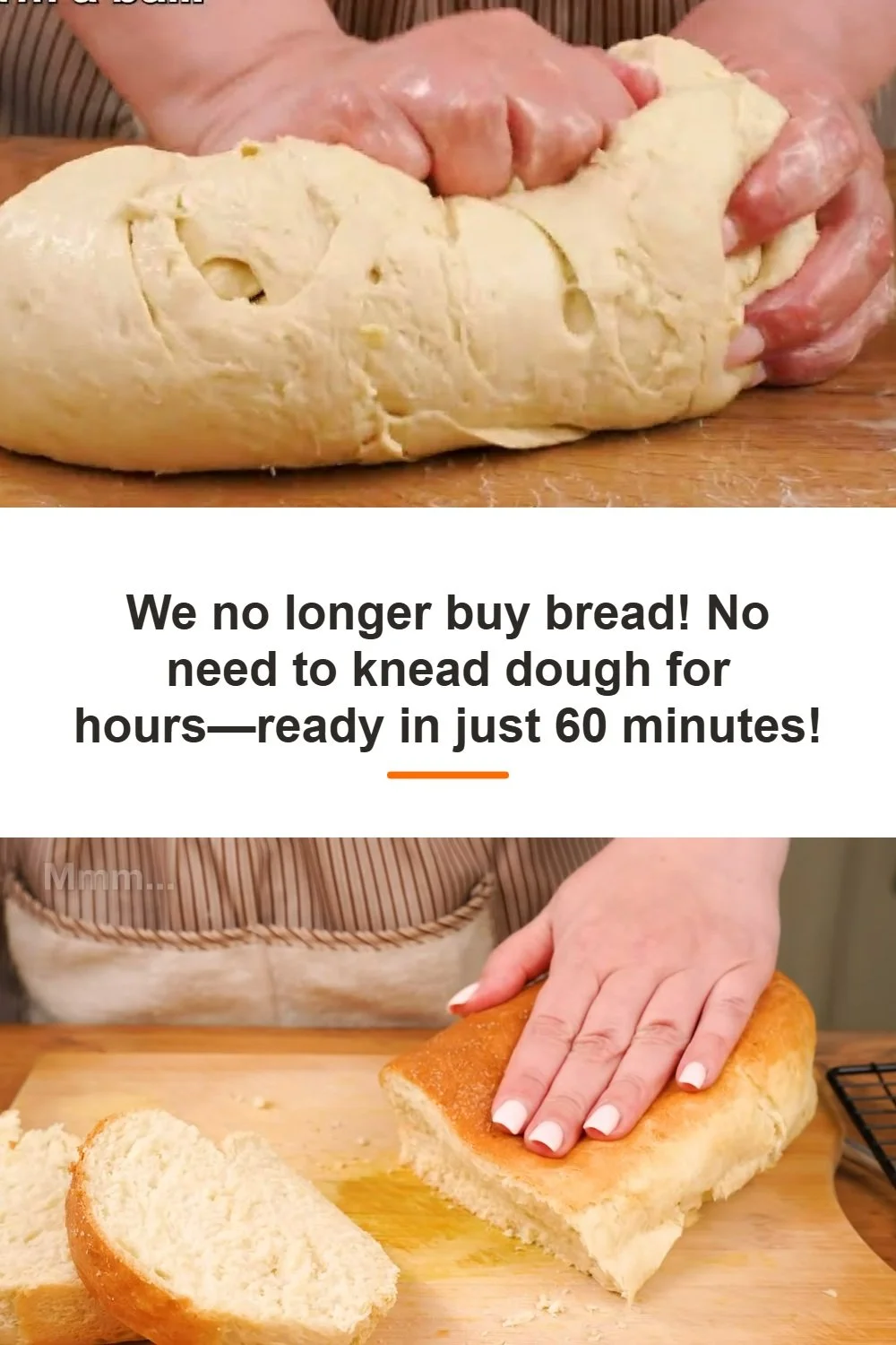 Homemade No-Knead Bread loaf with a crispy crust and soft interior.