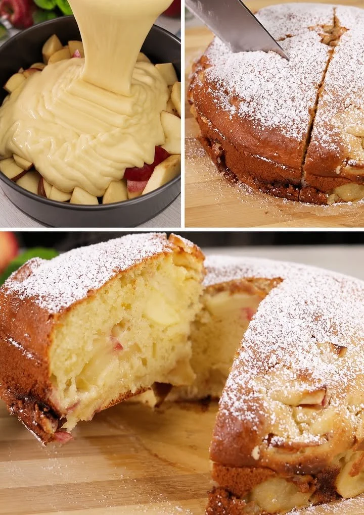 Heerlijke Torta di Mele, traditionele Italiaanse appeltaart met appels en kaneel