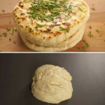 Zachte en luchtige Turkse platbrood, vers gebakken uit de oven.