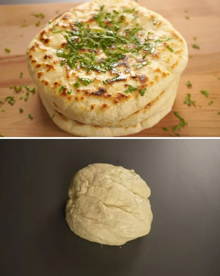 Zachte en luchtige Turkse platbrood, vers gebakken uit de oven.